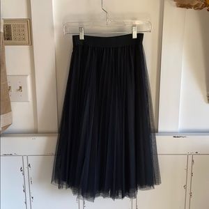 Black tulle skirt